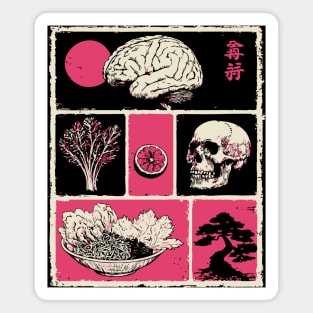 Macabre Anatomy Panels Japanese Manga Horror Art Magnet